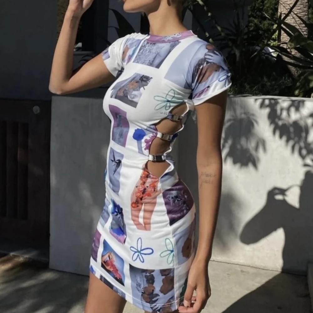 With Jean Lovers Dress in Floral Mimicry